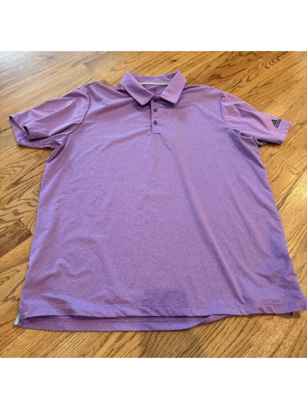 Adidas Mens Purple Golf Polo Shirt Short Sleeve XL